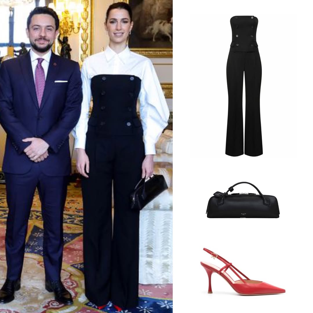 تفاصيل اطلالة الاميرة رجوة الحسين خلال لقائها بكيت ميدلتون في وندسور (انستغرام)