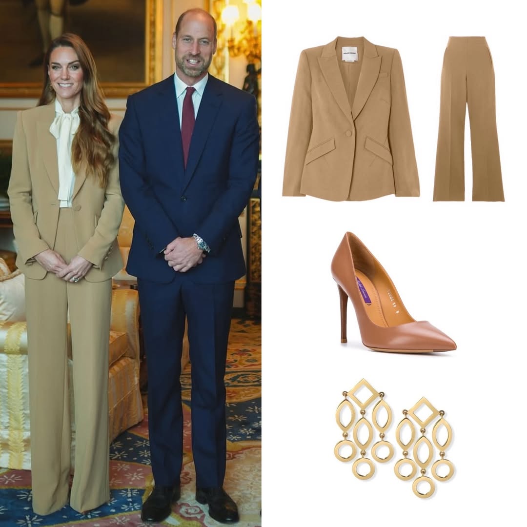 تفاصيل اطلالة كيت ميدلتون خلال لقائها بالاميرة رجوة الحسين في وندسور (انستغرام)